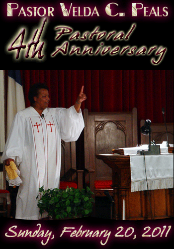 Pastor Velda C. Peals Anniversary